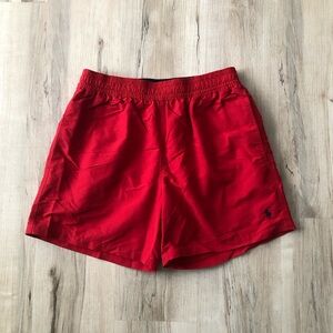 Polo by Ralph Lauren Red Swim Trunks